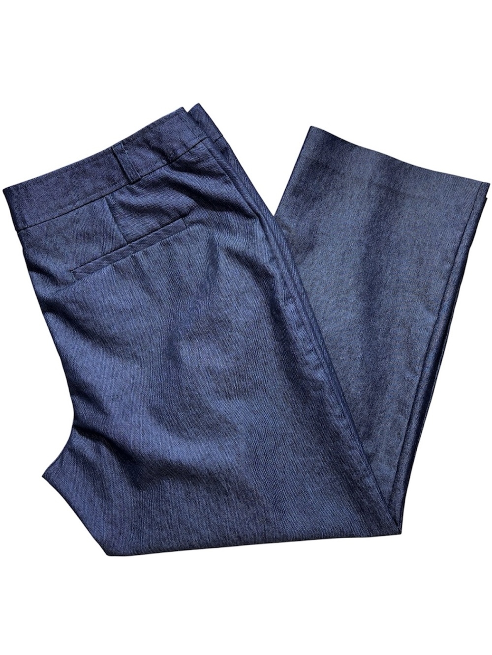 Merona Straight Leg Crop Trouser Jeans Dark Blue Wash 14 office business casual